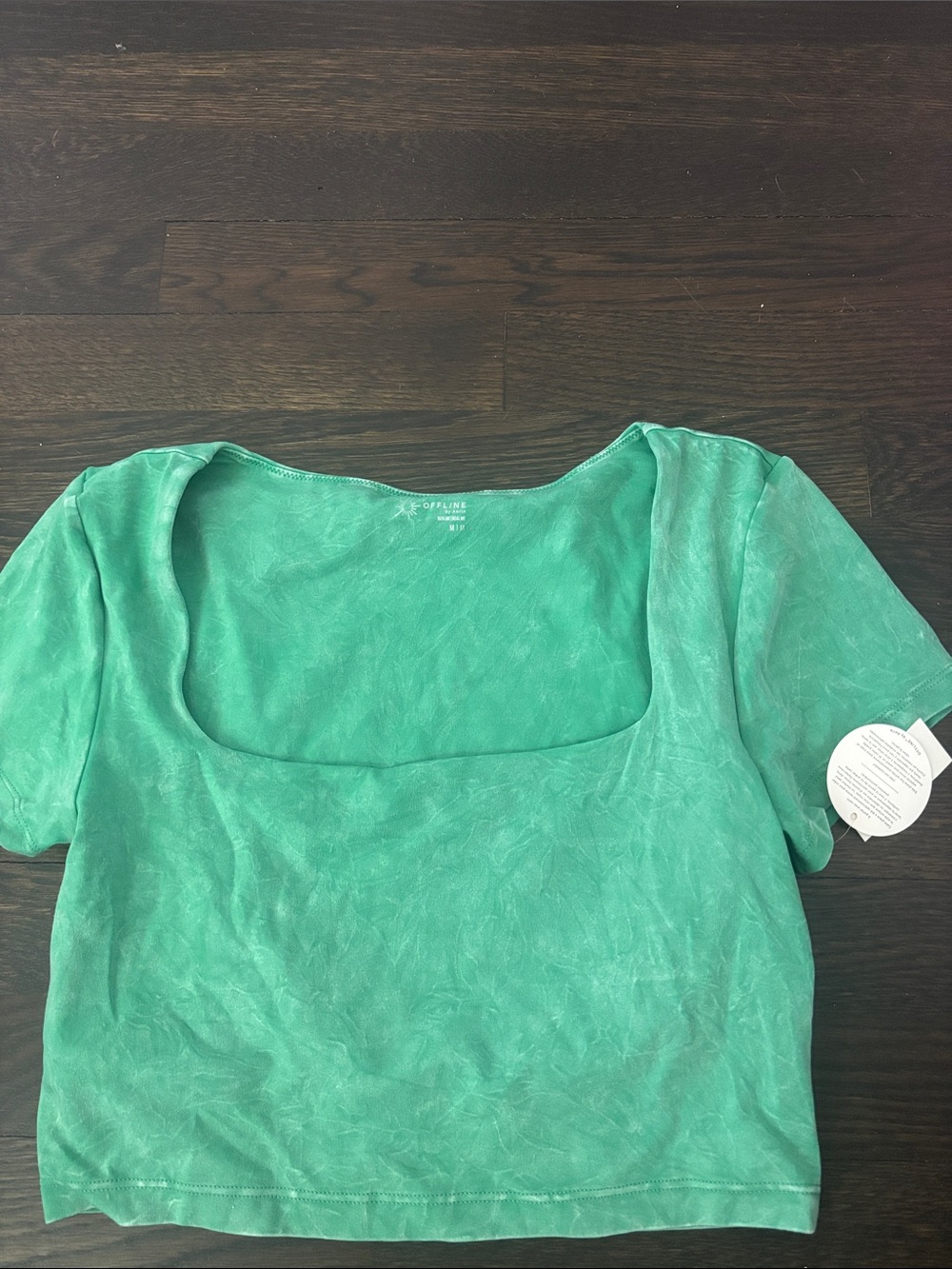 aerie Mint Green Square Neck Crop Top
